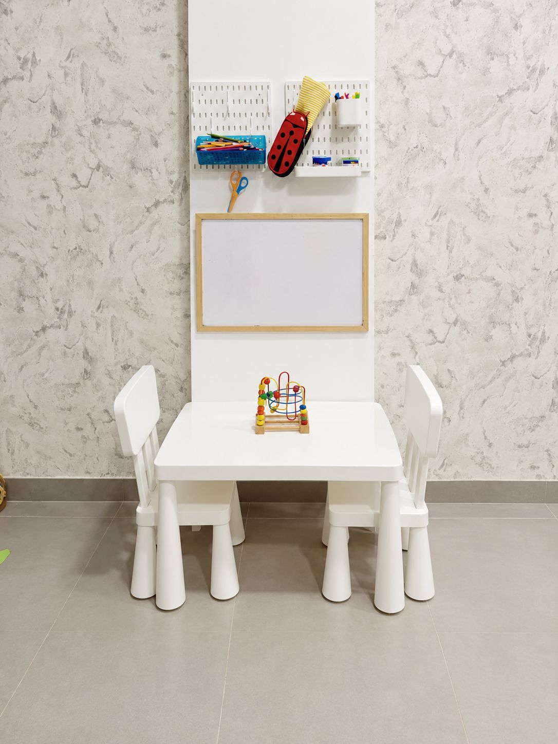 The centre’s children’s area, a space of its own for children.